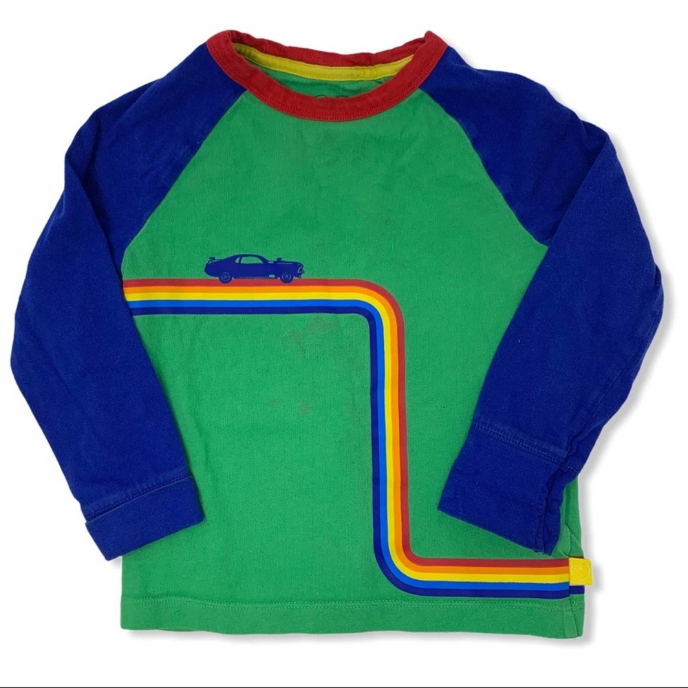 Little Bird colorblock‎ rainbow racer long sleeve
